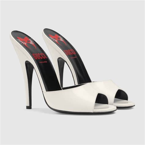 gucci slide heel|Gucci high heel mules.